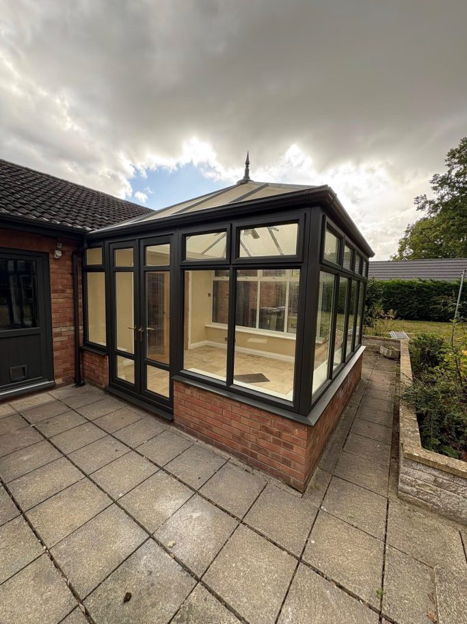 Black UPVC Conservatory Respray