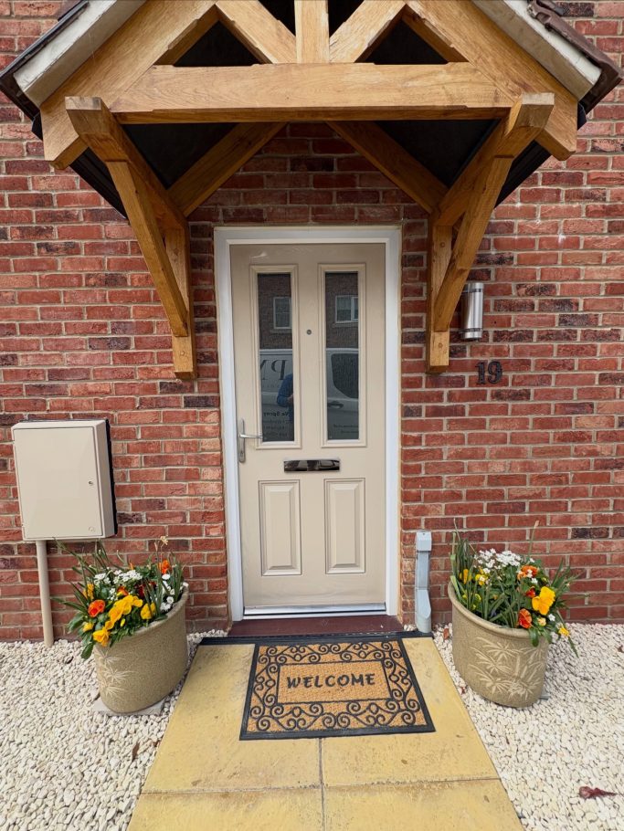 Oxford Stone UPVC Front Door Respray